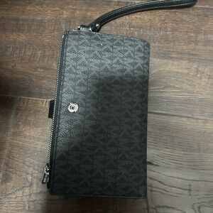 Michael Kors Black Wristlet Clutch